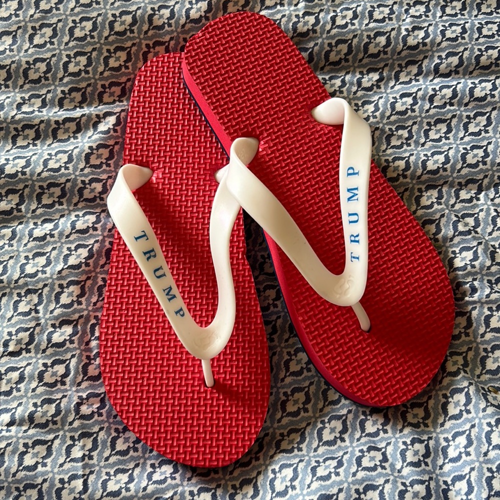 Trump Beach Flip Flops